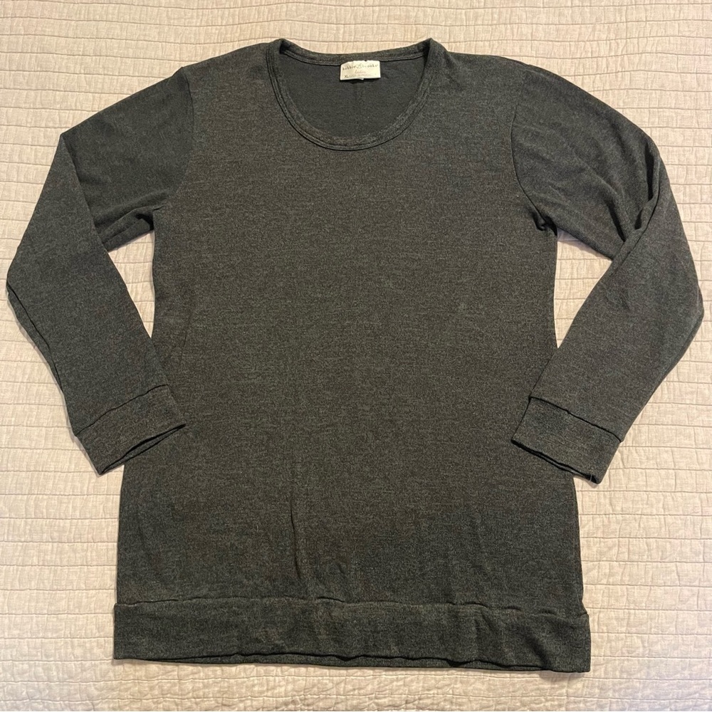 Bobbie Brooks Dark Gray Long Sleeve Top Size XL